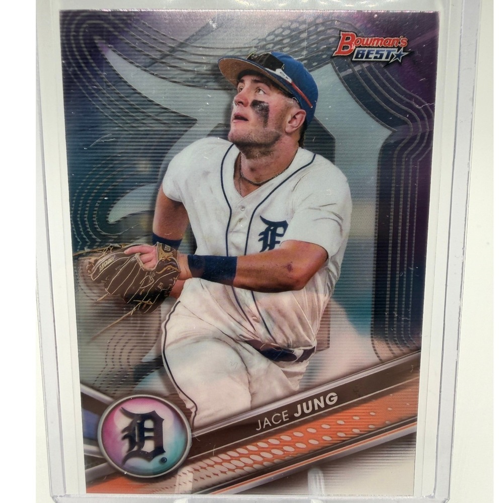 2022 Bowman's Best Jace Jung Detroit Tigers TP-23 Top Prospects Baseball Card